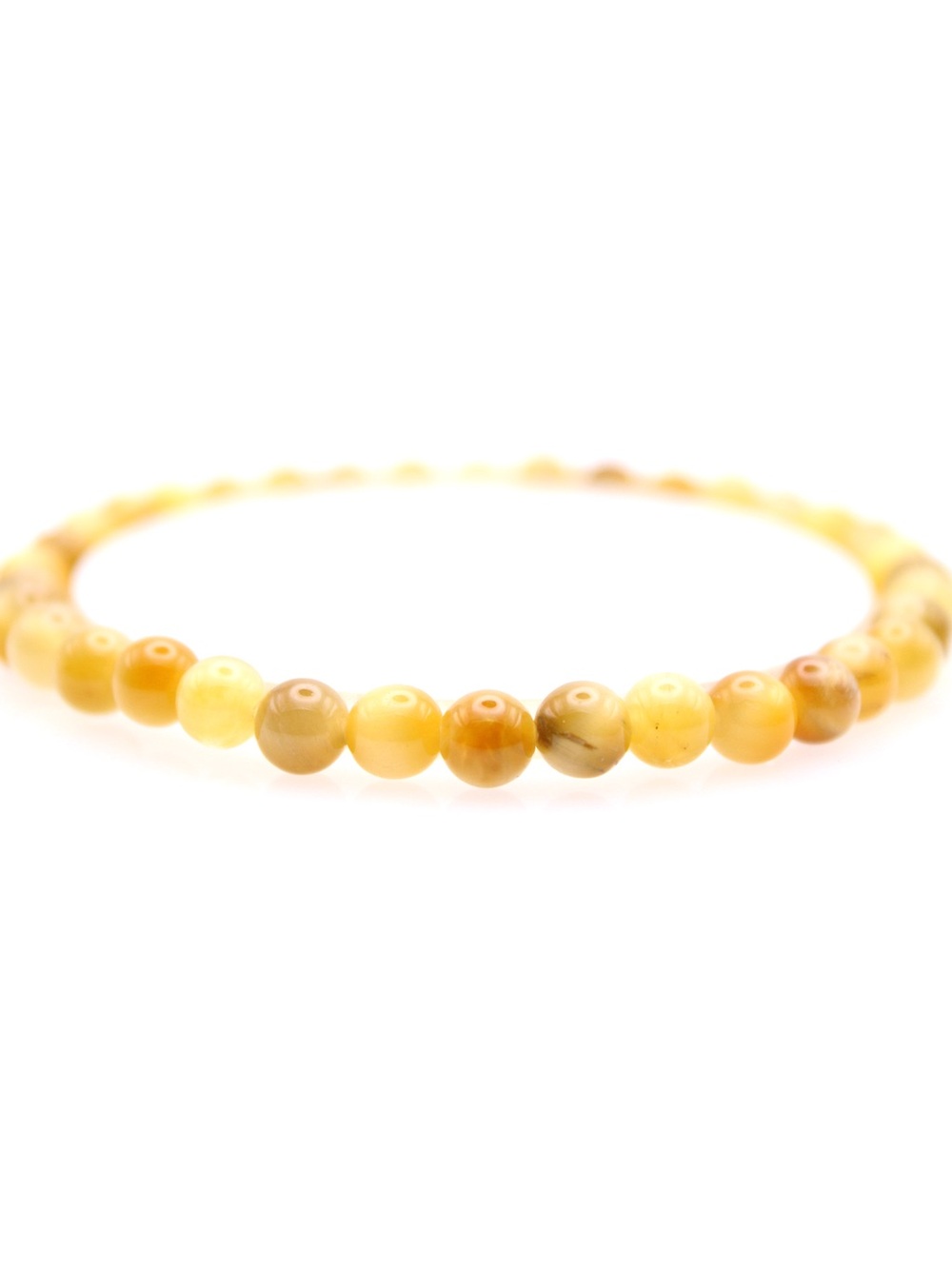 Yellow Tiger Eye Beaded Stretch Bracelet - Women Jewelry